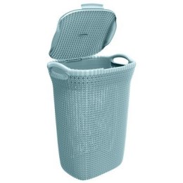 Kosz na bieliznę CURVER Knit 228411 (57l; 1 komora; kolor szaryo błękitny