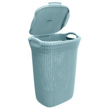 Kosz na bieliznę CURVER Knit 228411 (57l; 1 komora; kolor szaryo błękitny Kosz na bieliznę CURVER Knit 228411 (57l; 1 komora; kolor szaryo błękitny