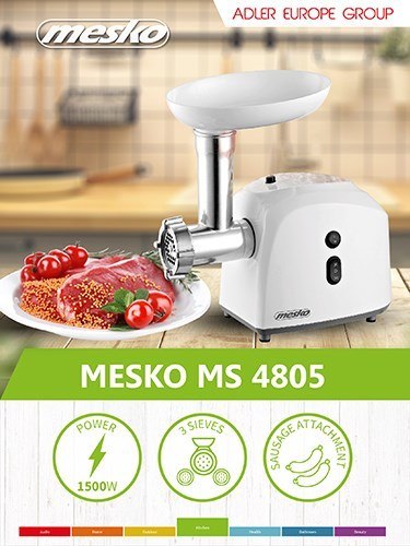 Mesko Home MS 4805 maszynka do mielenia 600 W Biały Mesko Home MS 4805 maszynka do mielenia 600 W Biały