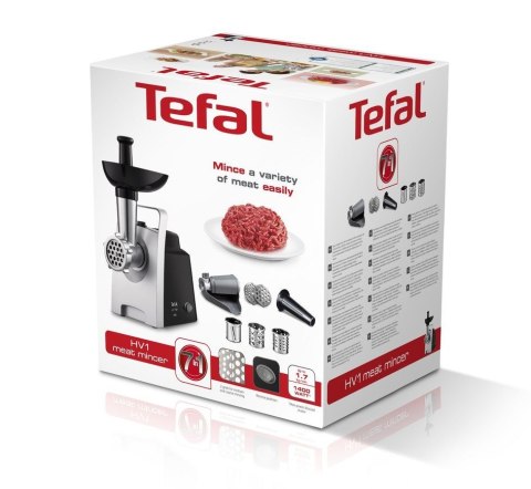 Tefal HV1 NE1098 maszynka do mielenia 1400 W Czarny, Srebrny Tefal HV1 NE1098 maszynka do mielenia 1400 W Czarny, Srebrny