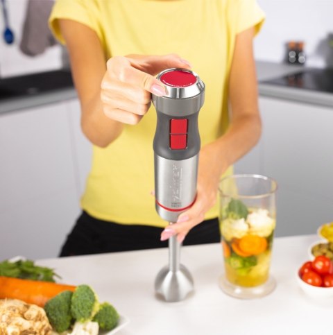 Zelmer ZHB4650 VARIO 0,7 l Blender immersyjny 1400 W Metaliczny, Czerwony Zelmer ZHB4650 VARIO 0,7 l Blender immersyjny 1400 W Metaliczny, Czerwony