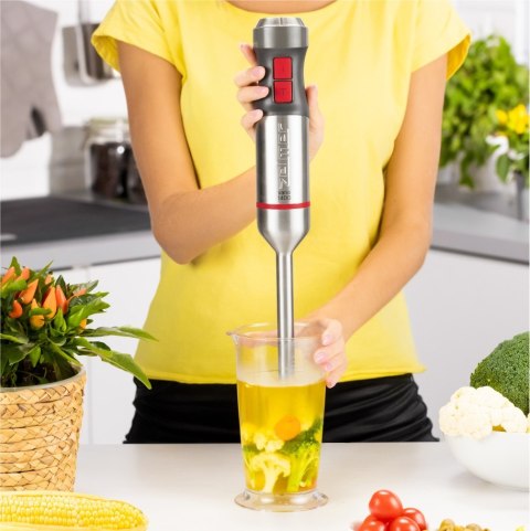 Zelmer ZHB4650 VARIO 0,7 l Blender immersyjny 1400 W Metaliczny, Czerwony Zelmer ZHB4650 VARIO 0,7 l Blender immersyjny 1400 W Metaliczny, Czerwony