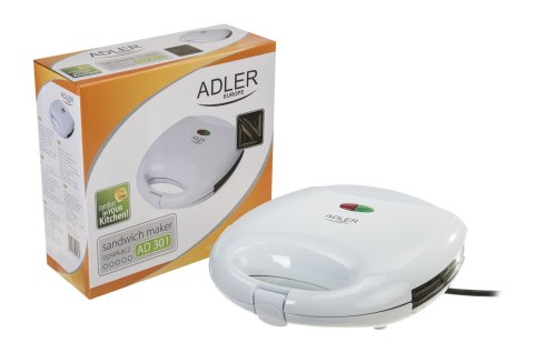 Adler AD 301 toster 750 W Biały Adler AD 301 toster 750 W Biały
