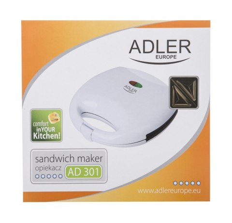 Adler AD 301 toster 750 W Biały Adler AD 301 toster 750 W Biały