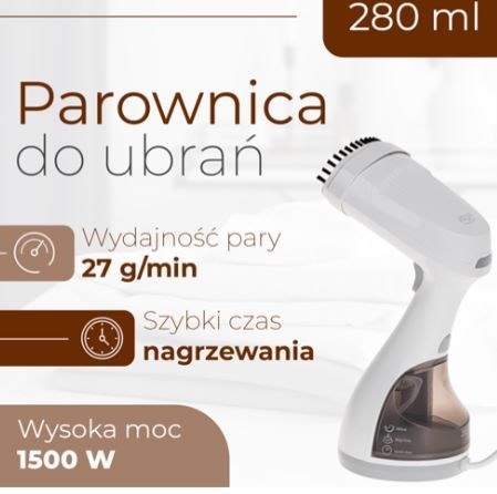 Adler AD 5042 Parownica ręczna do ubrań Adler AD 5042 Parownica ręczna do ubrań
