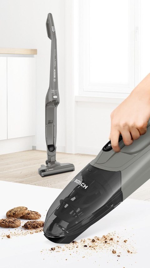 Bosch Serie 2 BBHF214G okurzacz na kiju/szczotka elektryczna Bez worka Szary Bosch Serie 2 BBHF214G okurzacz na kiju/szczotka elektryczna Bez worka Szary