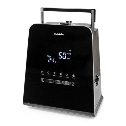 Nawilżacz ultradźwiękowy Nedis 5,5l SmartLife czarny Nawilżacz ultradźwiękowy Nedis 5,5l SmartLife czarny