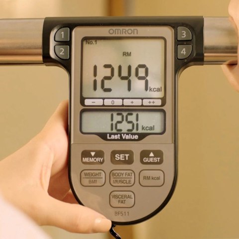 Waga z analizatorem składu ciała Omron Body Comp Monitor BF511 Blue HBF-511B-E