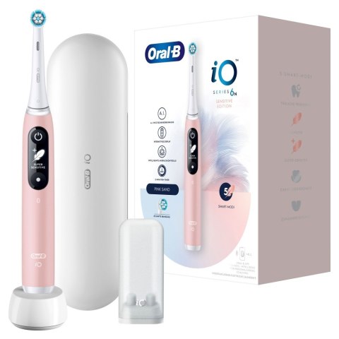 Oral-B iO Series 6 Pink Sand - szczoteczka do zębów Oral-B iO Series 6 Pink Sand - szczoteczka do zębów