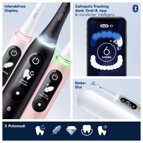 Oral-B iO Series 6 Pink Sand - szczoteczka do zębów Oral-B iO Series 6 Pink Sand - szczoteczka do zębów
