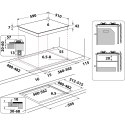 Whirlpool AKT 616/NB płyta kuchenna Czarny Wbudowany 60 cm Gaz 4 stref(y)