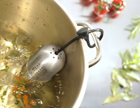 GEFU GUSTO zaparzarka Silikon, Stal nierdzewna Zioła/przyprawy