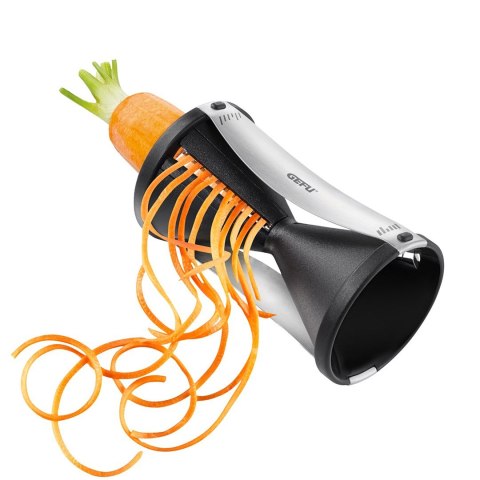 GEFU Spirelli krajalnica Ręczny Czarny, Srebrny Plastik, Stal nierdzewna