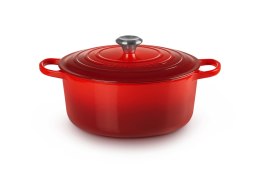 Le Creuset Signature Roaster okrągły 28cm wiśniowy