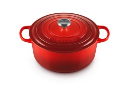 Le Creuset Signature Roaster okrągły 28cm wiśniowy