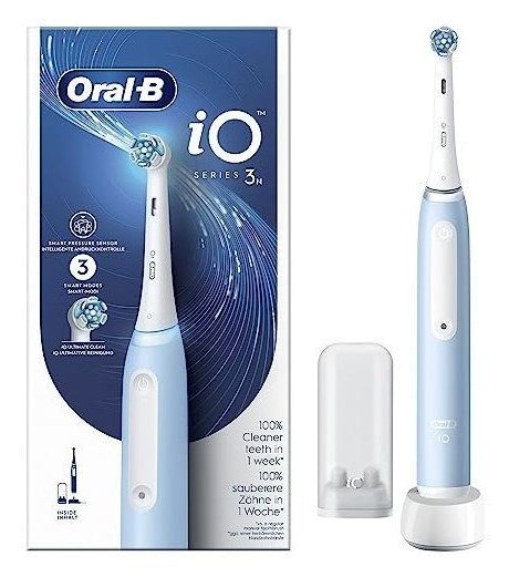 Oral-B Braun iO Series 3N Dorosły Wibrująca szczoteczka do zębów Jasny Niebieski, Biały