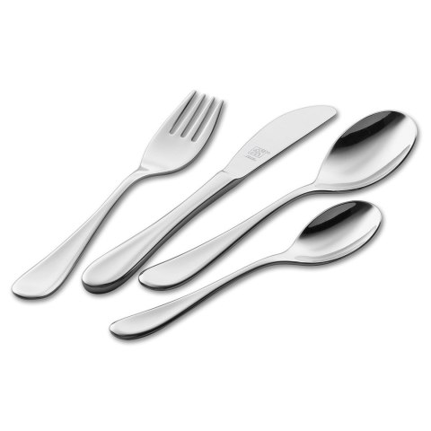 ZWILLING Filou 4 pcs. children's set Zestaw sztućców dla malucha Srebrny ZWILLING Filou 4 pcs. children's set Zestaw sztućców dla malucha Srebrny