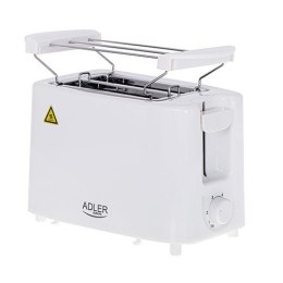 Adler AD 3223 toster 6 2 kaw. 750 W Biały