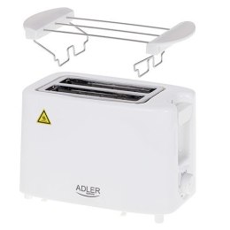 Adler AD 3223 toster 6 2 kaw. 750 W Biały