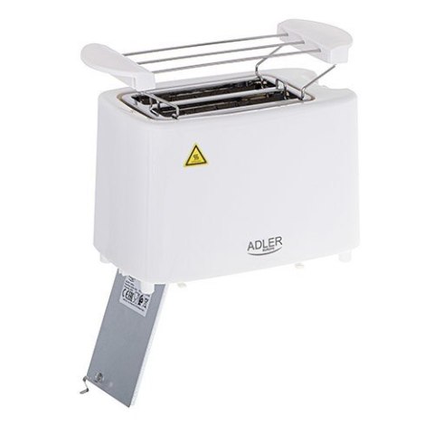 Adler AD 3223 toster 6 2 kaw. 750 W Biały Adler AD 3223 toster 6 2 kaw. 750 W Biały