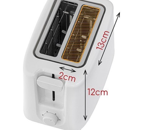 Adler AD 3223 toster 6 2 kaw. 750 W Biały Adler AD 3223 toster 6 2 kaw. 750 W Biały