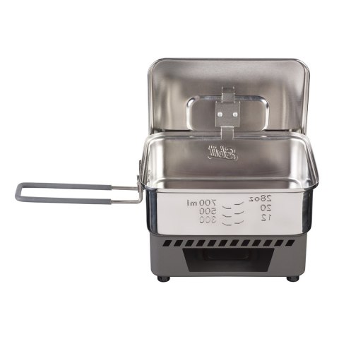 Kuchenka turystyczna Esbit Solid Fuel Cookset 1100 ml - steel Kuchenka turystyczna Esbit Solid Fuel Cookset 1100 ml - steel