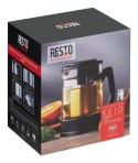 Resto Kitchenware 90512 dzbanek do herbaty Pojedynczy dzbanek 950 ml Czarny, Przezroczysty
