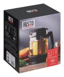 Resto Kitchenware 90512 dzbanek do herbaty Pojedynczy dzbanek 950 ml Czarny, Przezroczysty