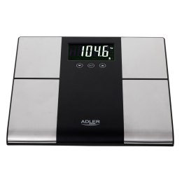 Adler AD 8165 waga Prostokąt Czarny, Szary Elektroniczna waga osobista