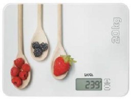 Laica KS5020 waga kuchenna Wielobarwny, Biały Blat Prostokąt Elektroniczna waga kuchenna