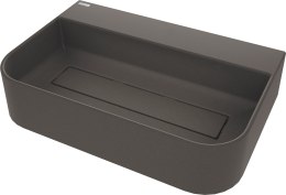 Umywalka granitowa nablatowa z miejscem na baterię - z maskownicą