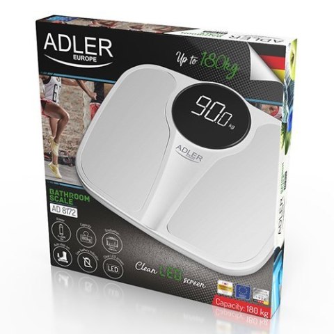 Waga łazienkowa ADLER AD 8172w LED Waga łazienkowa ADLER AD 8172w LED