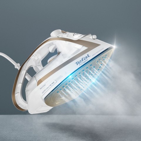 Żelazko parowe TEFAL FV8042E0 Ultimate Pure, 2900 W, Pojemność zbiornika na wodę 270 ml, Ciągła para 50 g/min, Wydajność silnego Żelazko parowe TEFAL FV8042E0 Ultimate Pure, 2900 W, Pojemność zbiornika na wodę 270 ml, Ciągła para 50 g/min, Wydajność silnego