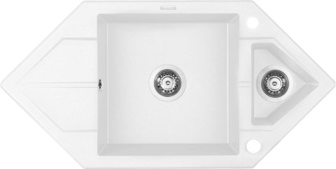 Zlewozmywak granitowy 1.5-komorowy z ociekaczem - Space-Saver ZQP A653 5908212063934 Zlewozmywak granitowy 1.5-komorowy z ociekaczem - Space-Saver ZQP A653 5908212063934