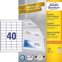 Avery 3657 samoprzylepne etykiety Prostokąt Na stałe Biały 4000 szt.