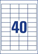 Avery 3657 samoprzylepne etykiety Prostokąt Na stałe Biały 4000 szt.