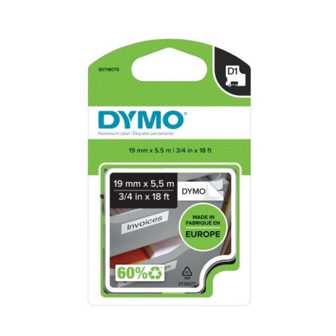 DYMO D1 - Durable Etykiety -Czarno na białym - 19mm x 5.5m DYMO D1 - Durable Etykiety -Czarno na białym - 19mm x 5.5m