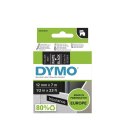 DYMO D1 - Standard Etykiety - Biały na czarnym - 12mm x 7m