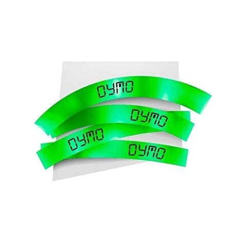 DYMO D1 - Standard Etykiety - Czarny na zielonym - 12mm x 7m DYMO D1 - Standard Etykiety - Czarny na zielonym - 12mm x 7m
