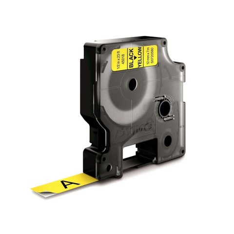 DYMO D1 - Standard Etykiety - Czarny na żółtym - 12mm x 7m DYMO D1 - Standard Etykiety - Czarny na żółtym - 12mm x 7m