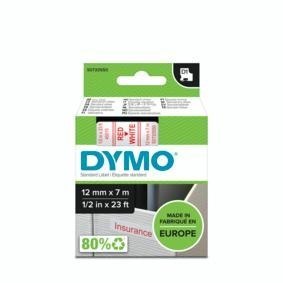 DYMO D1 - Standard Etykiety - Czerwony na białym - 12mm x 7m DYMO D1 - Standard Etykiety - Czerwony na białym - 12mm x 7m