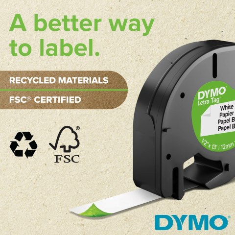 DYMO LetraTag LT-100H + Tape drukarka etykiet 160 x 160 DPI 6,8 mm/s ABC DYMO LetraTag LT-100H + Tape drukarka etykiet 160 x 160 DPI 6,8 mm/s ABC