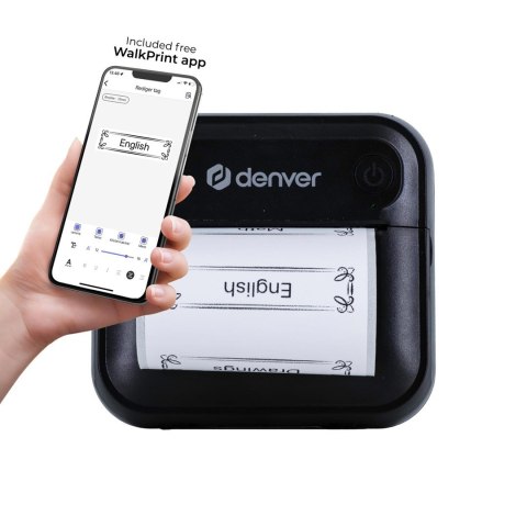 Denver MBP-32B drukarka etykiet bezpośrednio termiczny Bezprzewodowy Bluetooth Denver MBP-32B drukarka etykiet bezpośrednio termiczny Bezprzewodowy Bluetooth