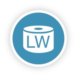 LW Adresowa etykieta biała 25x25mm/2 rolki 850 etykiet