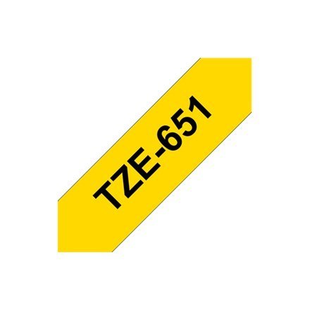 Taśma BROTHER LAMINOWANA 24MM/8M CZARNY NA ŻÓŁTYM Taśma BROTHER LAMINOWANA 24MM/8M CZARNY NA ŻÓŁTYM