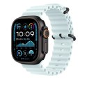 Apple Watch 49mm Ice Blue Ocean Band Extension - Black Titanium Finish