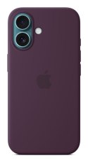 Apple iPhone16 etui silikonowe z MagSafe - Śliwka