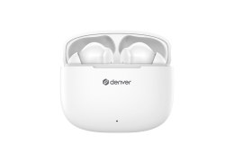 Denver TWE-48W Zestaw słuchawkowy True Wireless Stereo (TWS) Douszny Połączenia/muzyka Bluetooth Biały