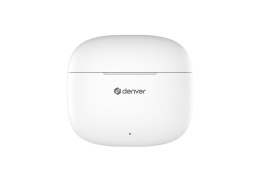 Denver TWE-48W Zestaw słuchawkowy True Wireless Stereo (TWS) Douszny Połączenia/muzyka Bluetooth Biały