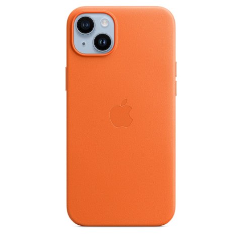 Etui skórzane Apple z MagSafe Orange, do iPhone 14 Plus